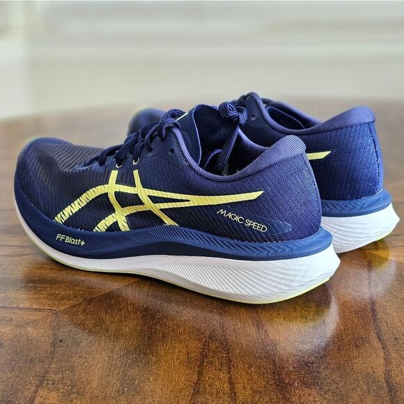 ASICS Magic Speed 3 Running Racing Shoes Men's 8 Illusion Blue White 1012B518 - Picture 6 of 15